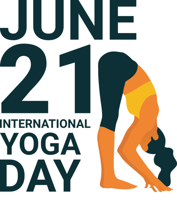Transparent Yoga Day Logo Human Design for Yoga for Yoga Day