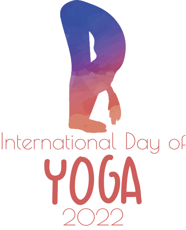 Transparent Yoga Day Logo Font Design for Yoga for Yoga Day