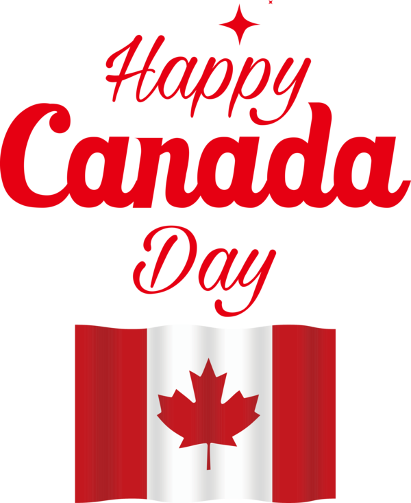 Transparent Canada Day Logo Red Flag for Happy Canada Day for Canada Day