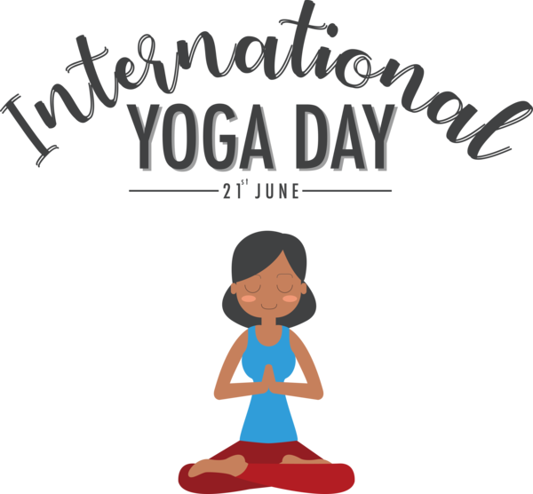 Transparent Yoga Day Human Public Relations Cartoon for Yoga for Yoga Day