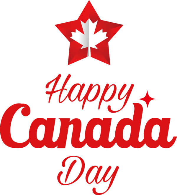 Transparent Canada Day Christmas Logo Christmas decoration for Happy Canada Day for Canada Day