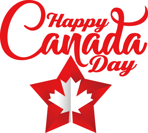 Transparent Canada Day Logo Sign Line for Happy Canada Day for Canada Day