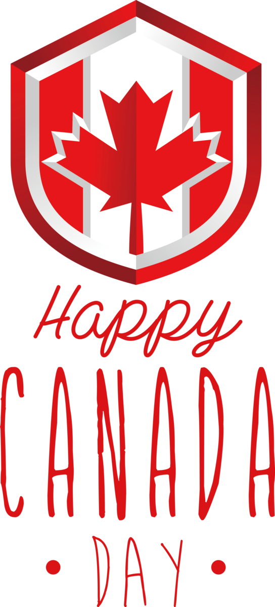 Transparent Canada Day Flag Logo Icon for Happy Canada Day for Canada Day