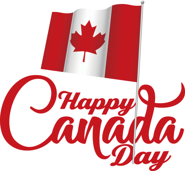 Transparent Canada Day Logo Canada Text for Happy Canada Day for Canada Day
