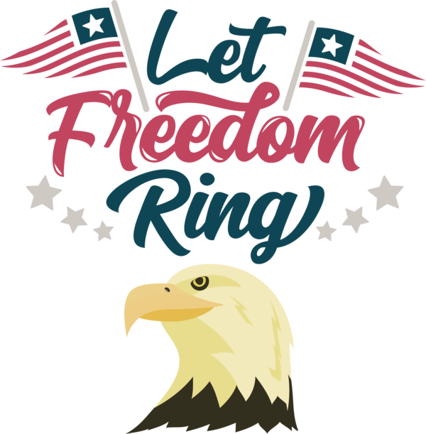 Transparent US Independence Day Birds Bird of prey Logo for Let Freedom Ring for Us Independence Day