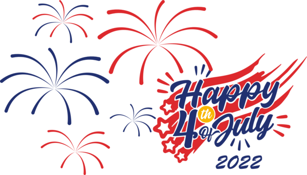 Transparent US Independence Day Flower Design Logo for 4th Of July for Us Independence Day
