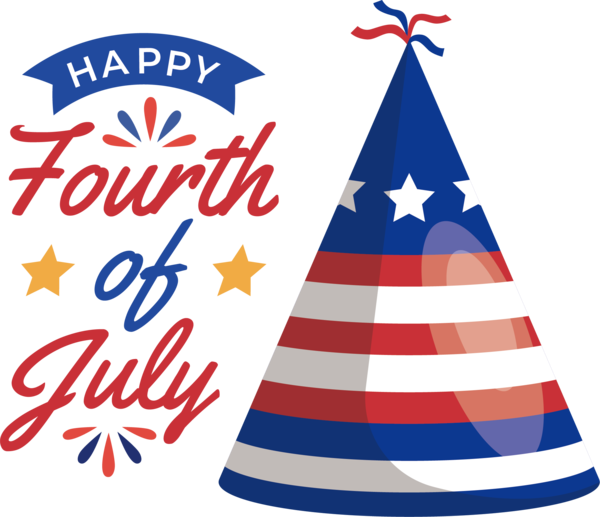 Transparent US Independence Day Christmas Christmas Tree Cone for 4th Of July for Us Independence Day