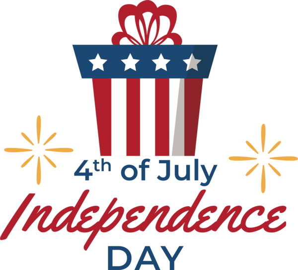 Transparent US Independence Day Logo Electric Picnic Line for 4th Of July for Us Independence Day