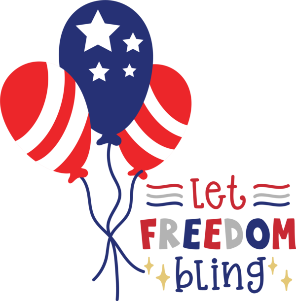 Transparent US Independence Day Independence Day Design Balloon for Let Freedom Ring for Us Independence Day
