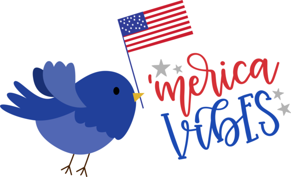 Transparent US Independence Day Design Birds Logo for 4th Of July for Us Independence Day