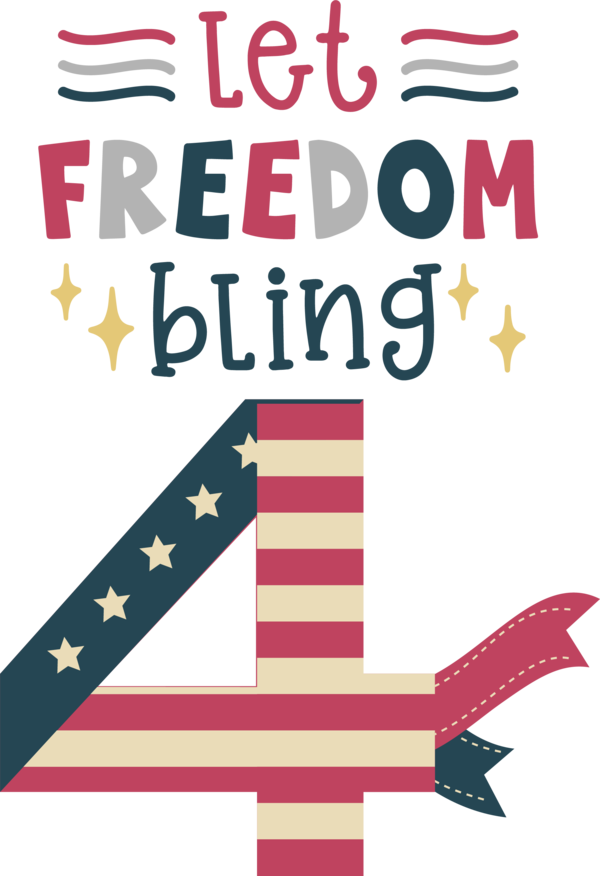 Transparent US Independence Day Design Line Mathematics for Let Freedom Ring for Us Independence Day