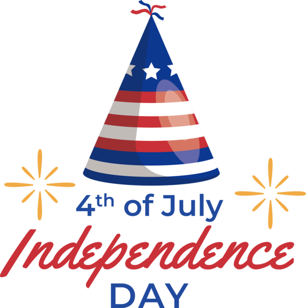 Transparent US Independence Day Christmas Christmas Tree Party hat for 4th Of July for Us Independence Day
