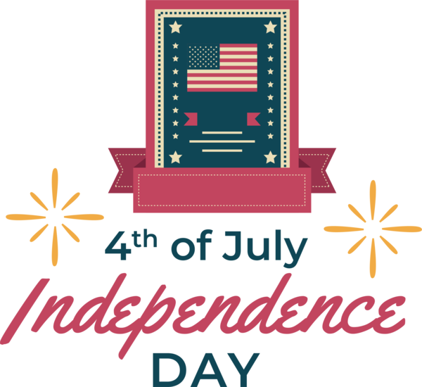 Transparent US Independence Day Logo Drawing Clip Art for Fall for 4th Of July for Us Independence Day