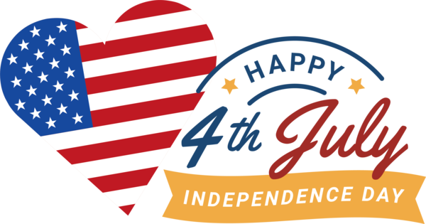 Transparent US Independence Day United States Logo Flag for 4th Of July for Us Independence Day