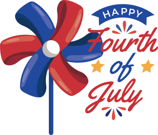 Transparent US Independence Day Flower Logo Design for 4th Of July for Us Independence Day