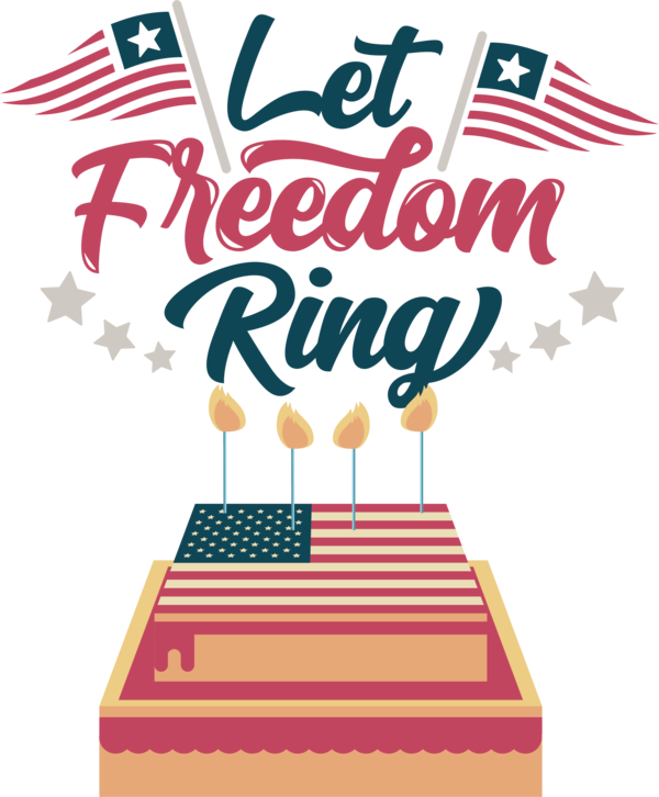 Transparent US Independence Day Kissimmee Bay Country Club Line Text for Let Freedom Ring for Us Independence Day