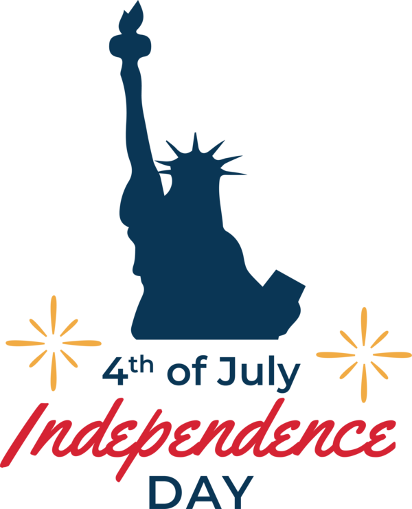 Transparent US Independence Day Human Logo Line for 4th Of July for Us Independence Day