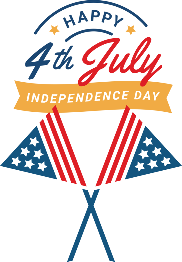 Transparent US Independence Day Logo Line Design for 4th Of July for Us Independence Day