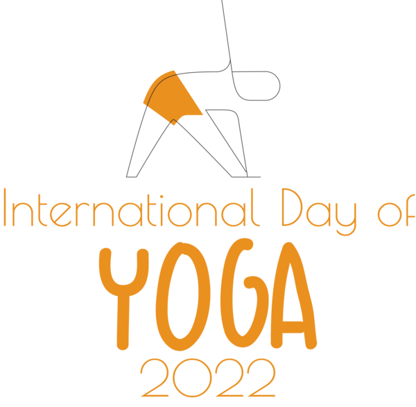 Transparent Yoga Day Logo Design Yellow for Yoga for Yoga Day