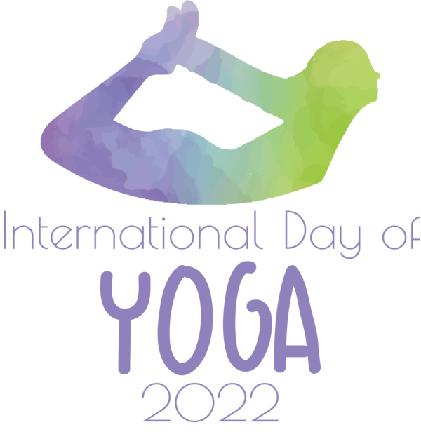 Transparent Yoga Day Logo Font for Yoga for Yoga Day