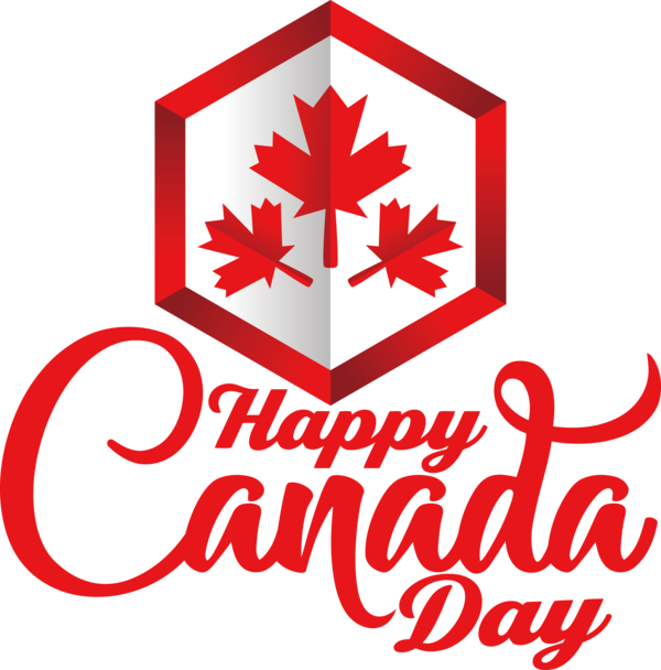 Transparent Canada Day Christmas Logo Christmas decoration for Happy Canada Day for Canada Day