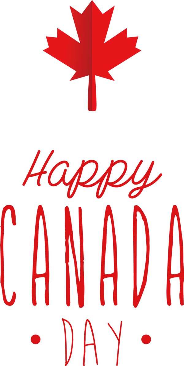 Transparent Canada Day Leaf Logo Design for Happy Canada Day for Canada Day