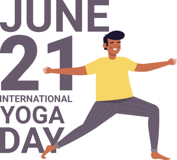 Transparent Yoga Day Logo Health Physical fitness for Yoga for Yoga Day