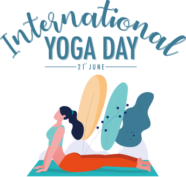 Transparent Yoga Day Human Logo Cartoon for Yoga for Yoga Day