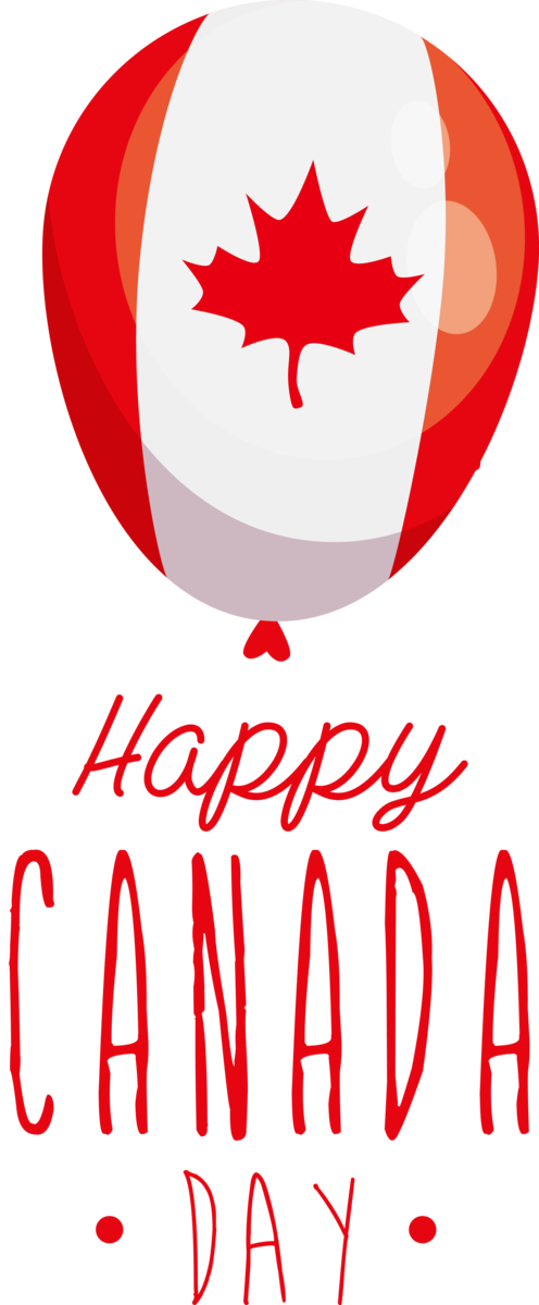 Transparent Canada Day Logo Line Flower for Happy Canada Day for Canada Day