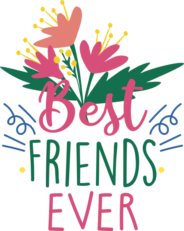 Transparent International Friendship Day Cut flowers Design Logo for Friendship Day for International Friendship Day