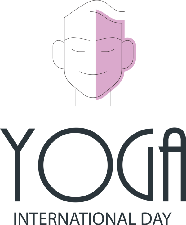 Transparent Yoga Day Logo Design Diagram for Yoga for Yoga Day