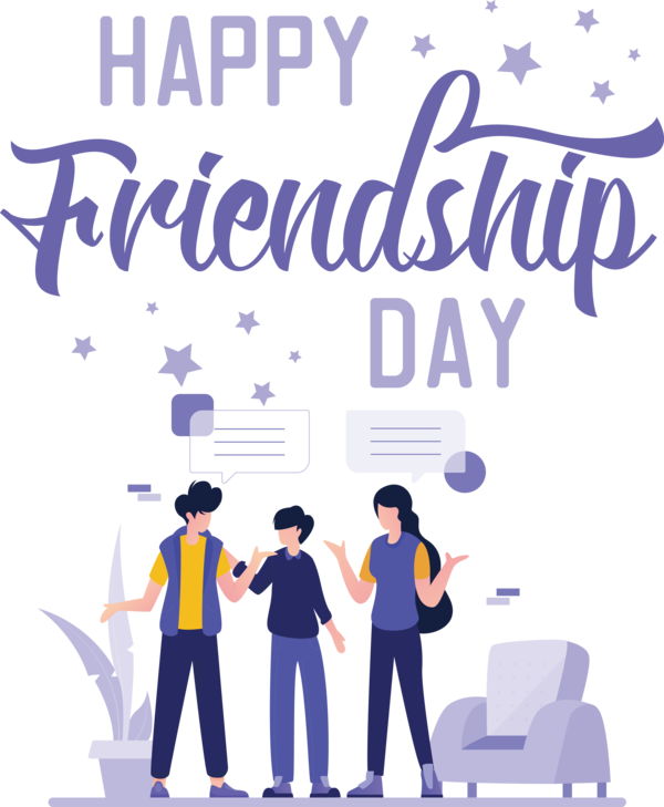 Transparent International Friendship Day Public Relations Cartoon Text for Friendship Day for International Friendship Day