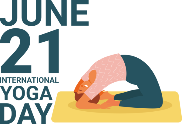 Transparent Yoga Day Design Logo Science for Yoga for Yoga Day