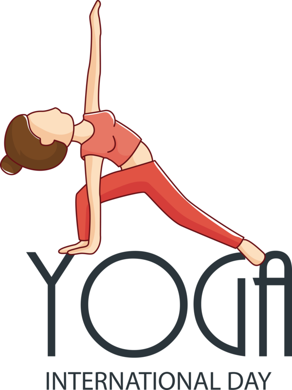 Transparent Yoga Day Cartoon Joint Human for Yoga for Yoga Day