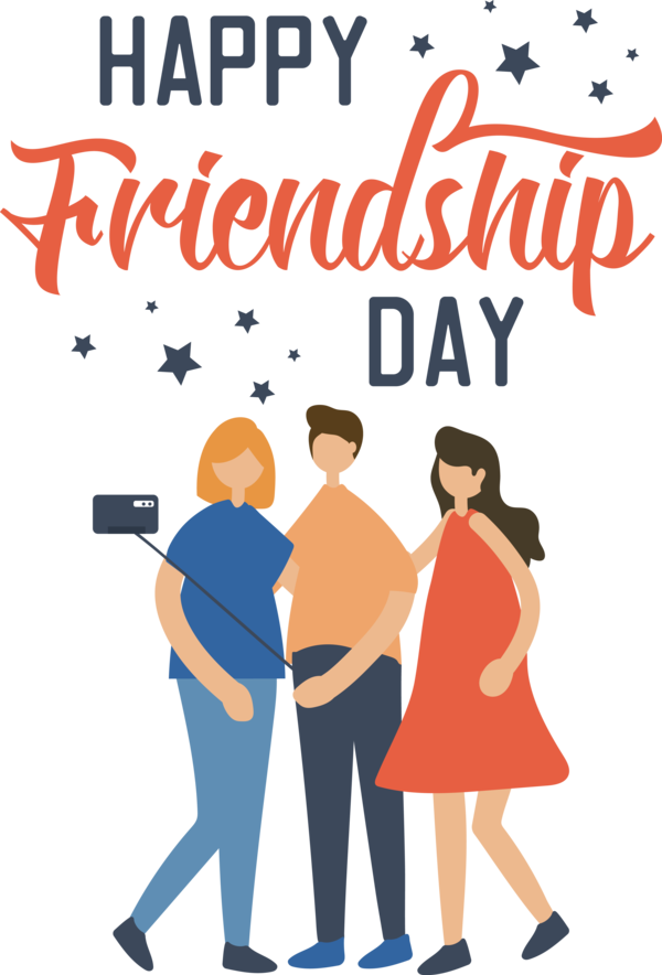 Transparent International Friendship Day Human Public Relations Cartoon for Friendship Day for International Friendship Day
