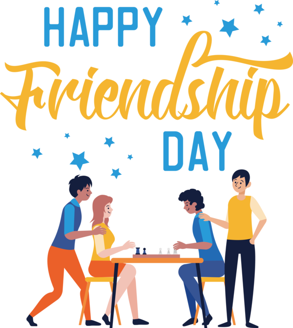 Transparent International Friendship Day Logo Cartoon Recreation for Friendship Day for International Friendship Day