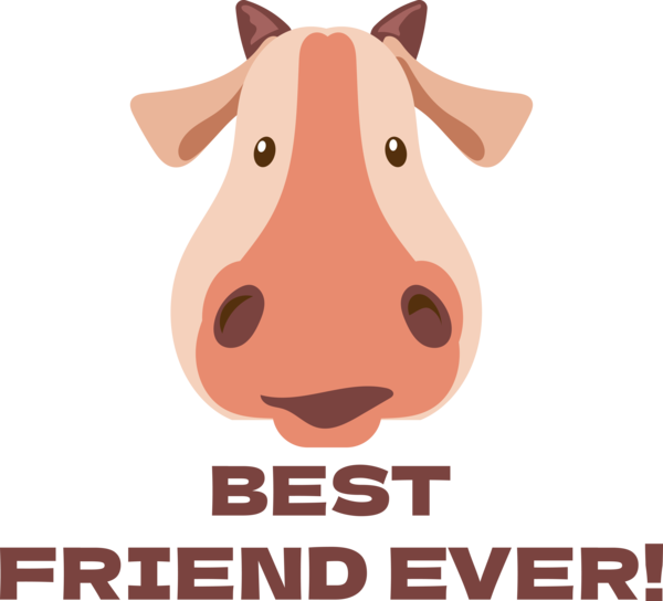 Transparent International Friendship Day Dog Snout Pig for Friendship Day for International Friendship Day