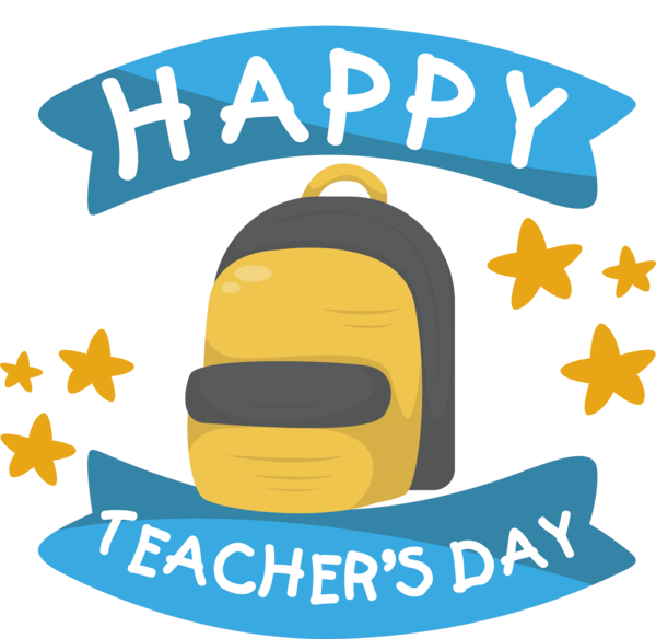 Transparent World Teacher's Day Yellow Logo Human for Teachers' Days for World Teachers Day