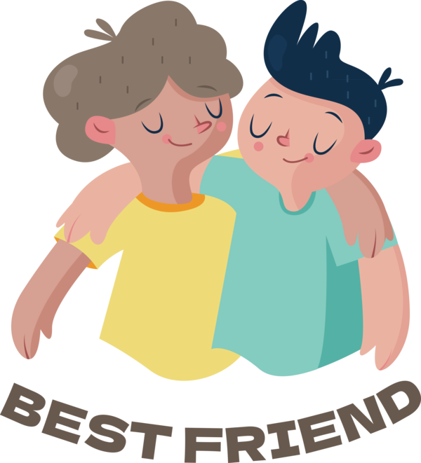 Transparent International Friendship Day Drawing Animation Flat design for Friendship Day for International Friendship Day