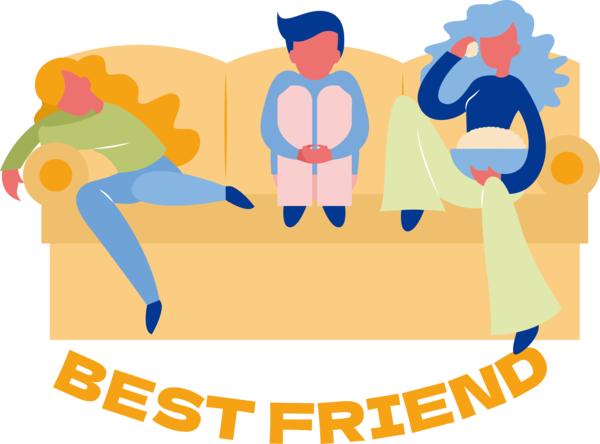 Transparent International Friendship Day Human Logo Cartoon for Friendship Day for International Friendship Day