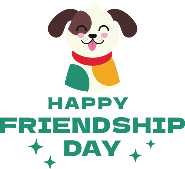 Transparent International Friendship Day Dog Human Snout for Friendship Day for International Friendship Day