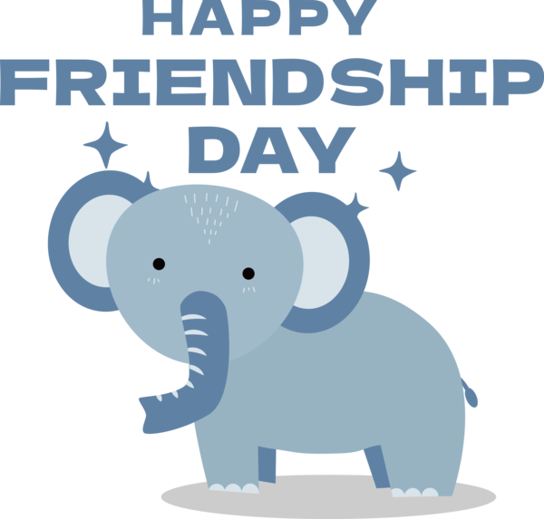 Transparent International Friendship Day African elephants Indian elephant Elephant for Friendship Day for International Friendship Day