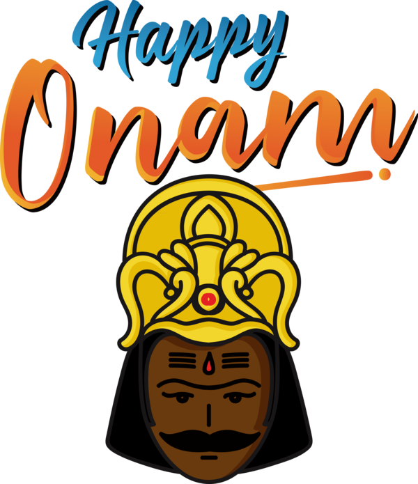 Transparent Onam Human Logo Line for Onam Harvest Festival for Onam