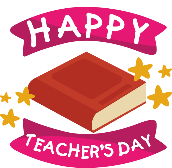Transparent World Teacher's Day Logo Line Pink for Teachers' Days for World Teachers Day