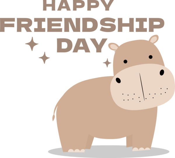 Transparent International Friendship Day Dog Snout Cartoon for Friendship Day for International Friendship Day