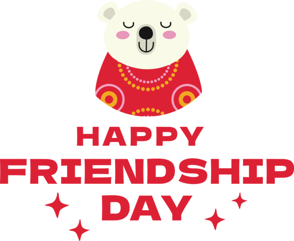 Transparent International Friendship Day Design Teddy bear Logo for Friendship Day for International Friendship Day
