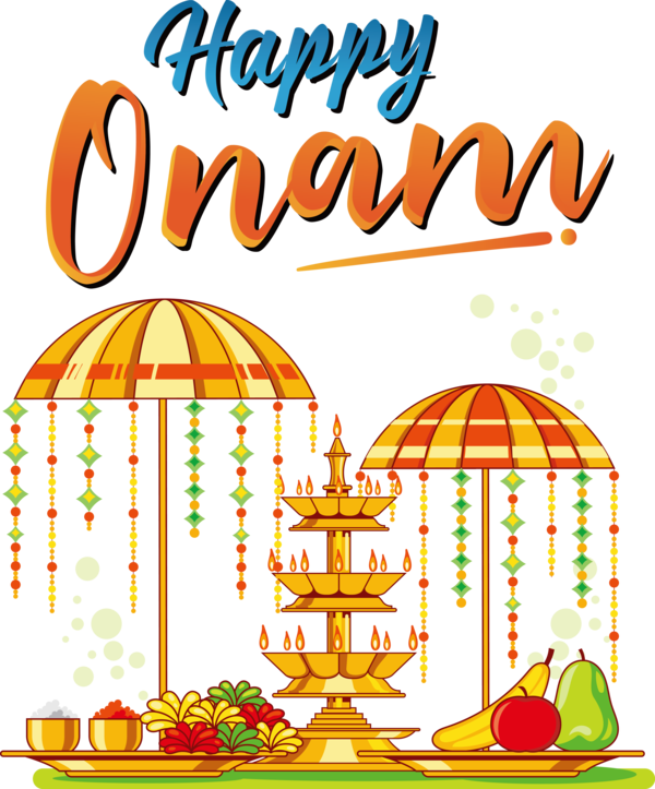 Transparent Onam Onam Festival Vector for Onam Harvest Festival for Onam