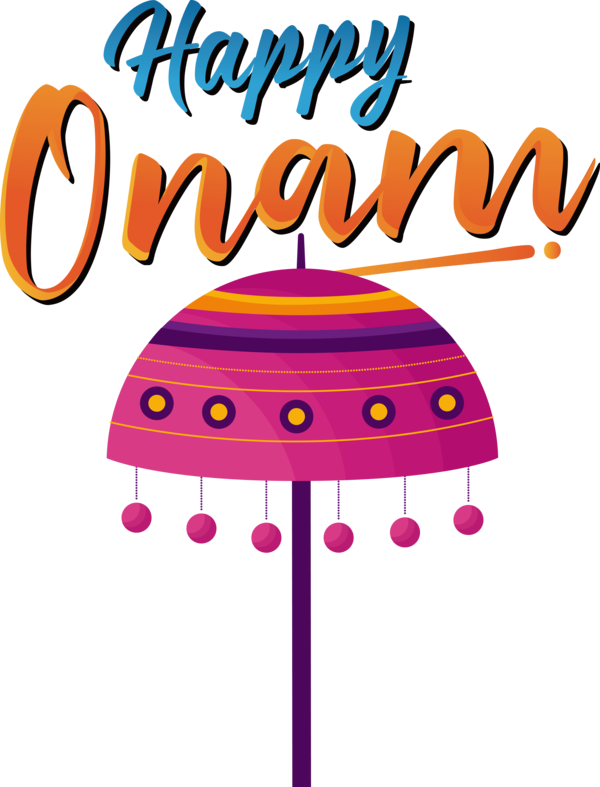 Transparent Onam Design Logo Fashion for Onam Harvest Festival for Onam