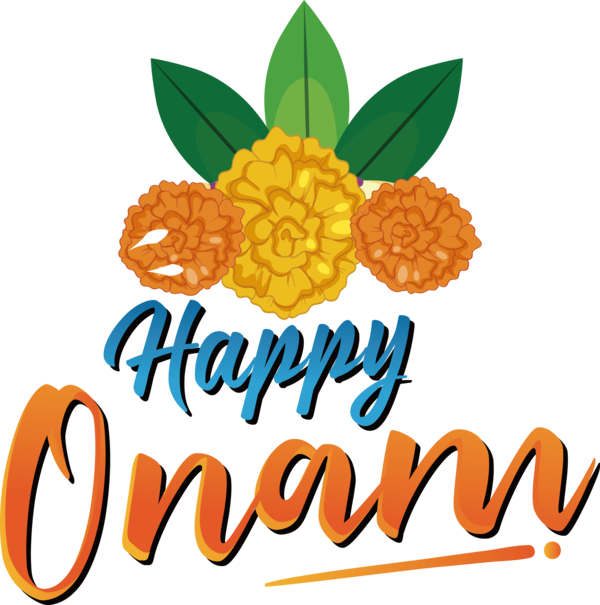 Transparent Onam Fruit Flower Orange for Onam Harvest Festival for Onam