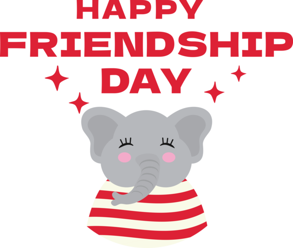 Transparent International Friendship Day M-095 Cartoon Logo for Friendship Day for International Friendship Day